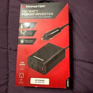 150 Watt Power Inverter - Black
